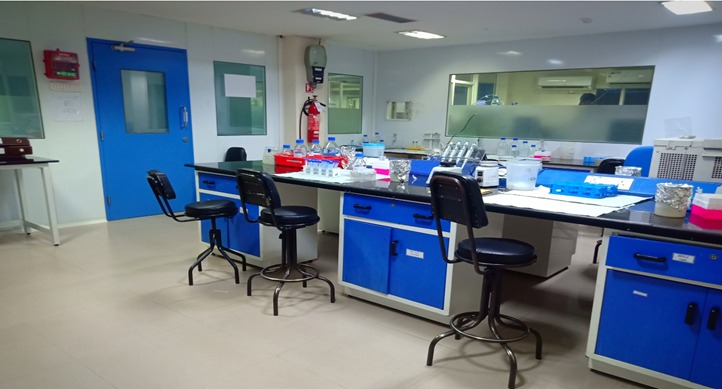 Analytical science laboratory interior
